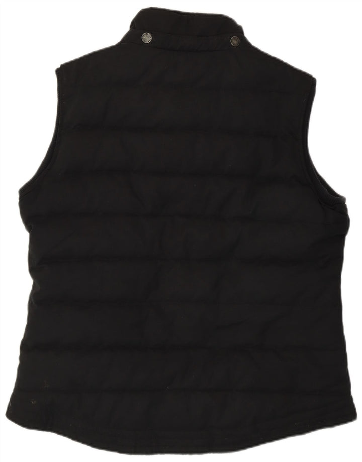 Fat Face Womens Polstret Gilet UK 14 Large Black Polyester