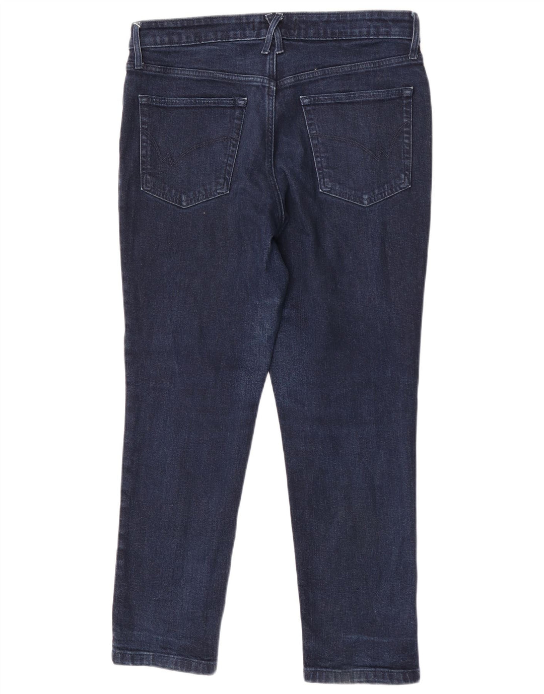 White Stuff Kvinder Kort Straight Jeans UK 14 Large W32 L28 Navy Blue