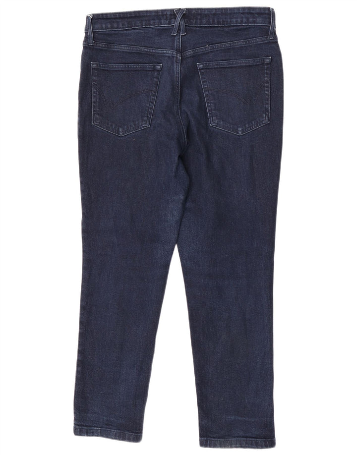 White Stuff Kvinder Kort Straight Jeans UK 14 Large W32 L28 Navy Blue