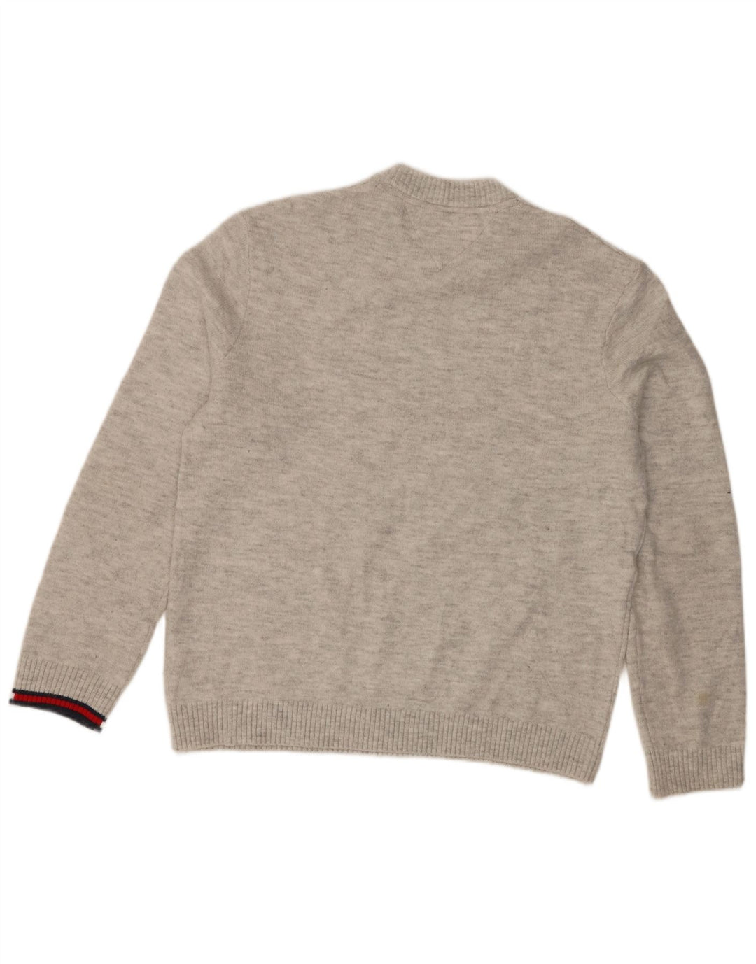 Tommy Hilfiger Herre Crew Neck Jumper Sweater Medium Grå Akryl