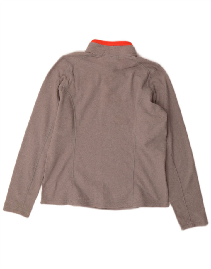THE NORTH FACE Fleecetrøje med lynlås til kvinder UK 14 Medium Grey Polyester