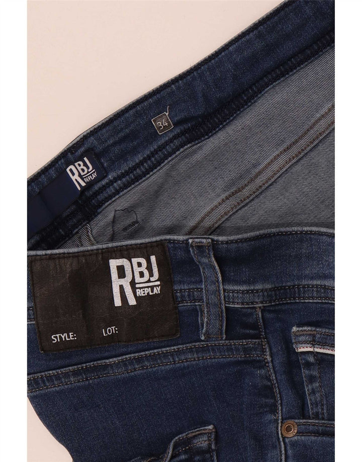 Replay Herre Slim Jeans W34 L30 Blå