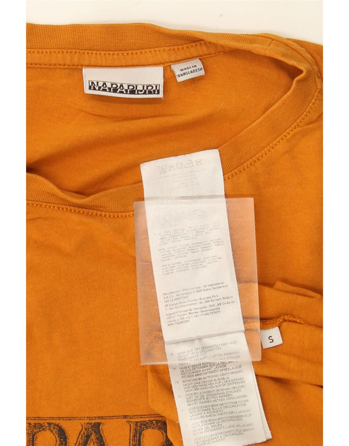 Napapijri Herre grafisk T-shirt top lille orange bomuld