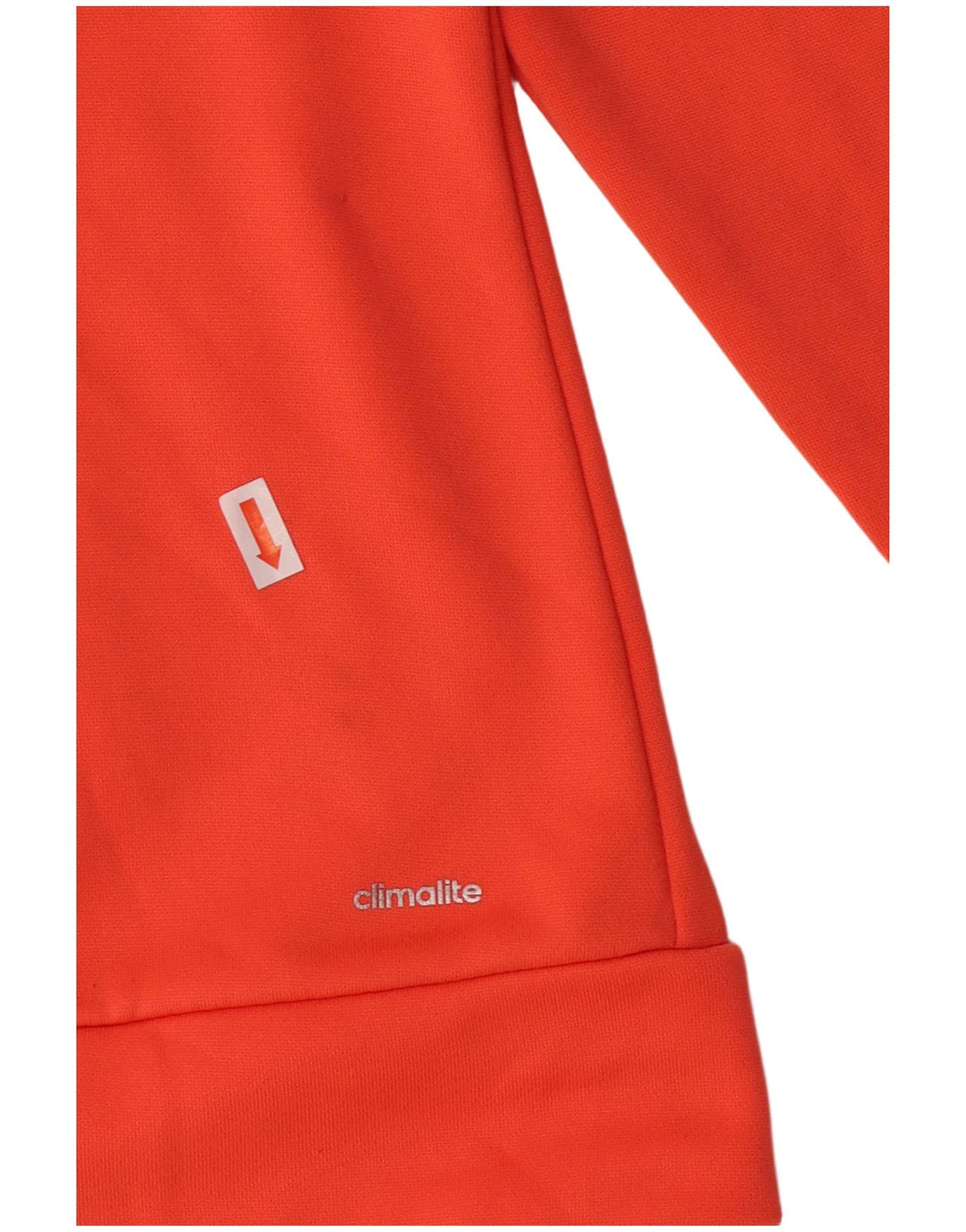 ADIDAS Dame Climalite træningsdragt topjakke UK 8/10 Small Orange