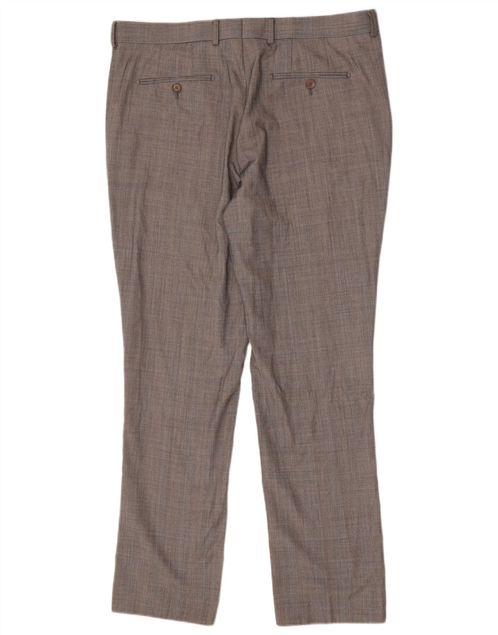 French Connection Herre Regular Casual Bukser W38 L32 Grå Houndstooth