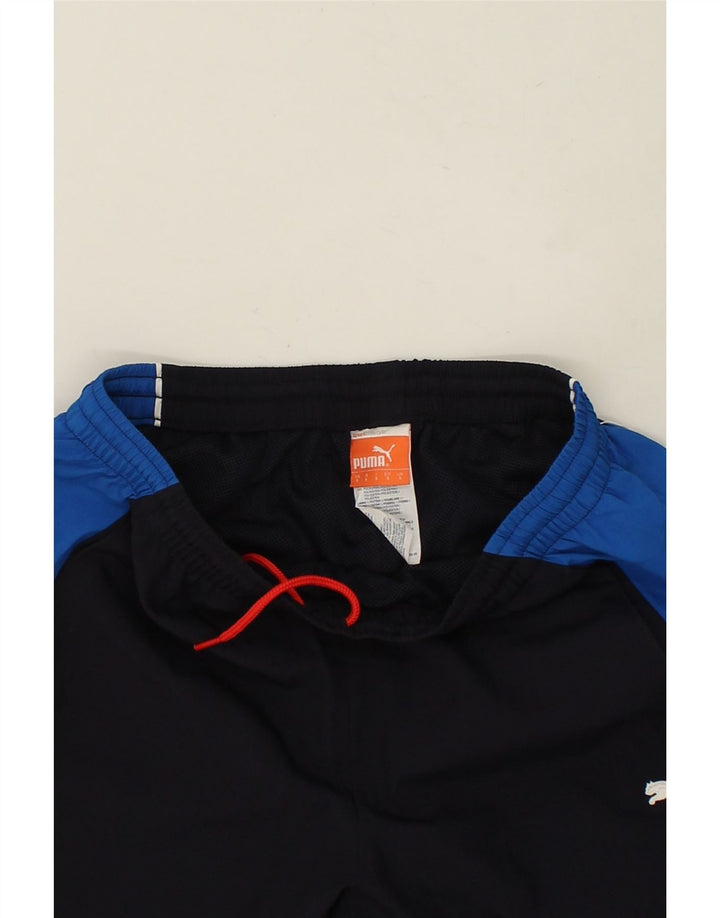PUMA Træningsdragt bukser til mænd Small Navy Blue Colourblock Polyester