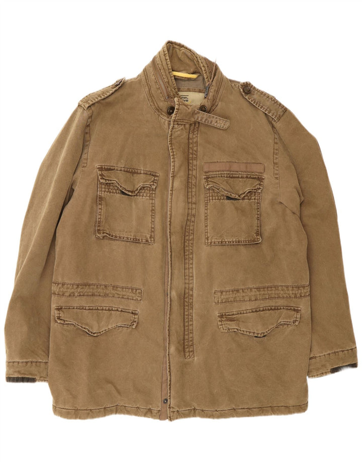 Camel Active Herre Military Jacket IT 56 3XL Brun Bomuld