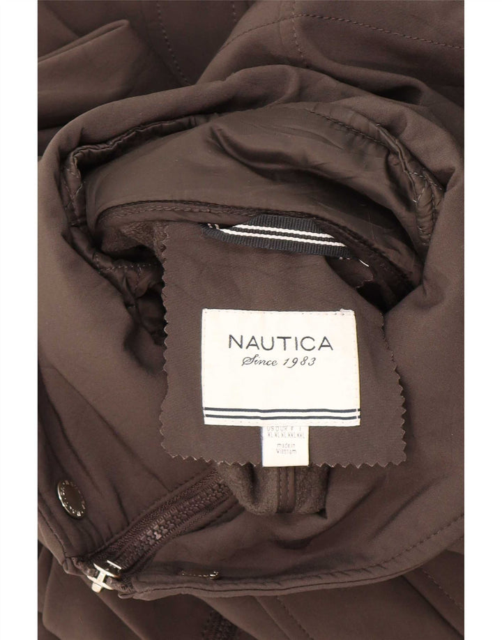 Nautica Dame Sherpa Windbreaker Coat UK 18 XL Grå Polyester