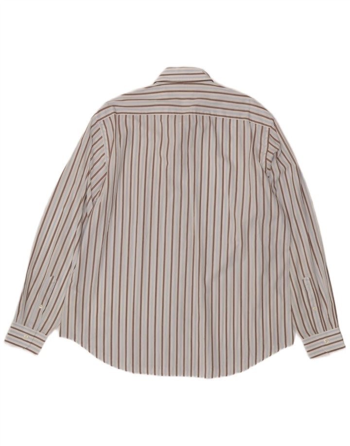 CARRERA herreskjorte XL Blå nålestribet bomuld