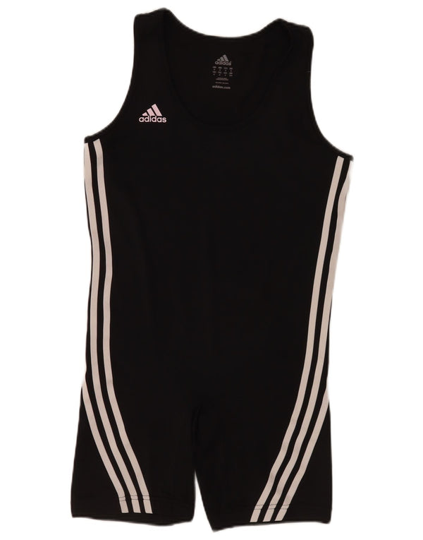 Adidas Dame Ærmeløs Playsuit UK 12 Medium Sort Polyester