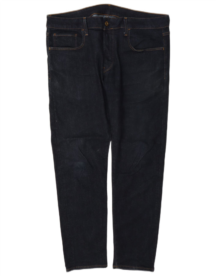 G-Star Slim Jeans til mænd W35 L30 Marineblå bomuld