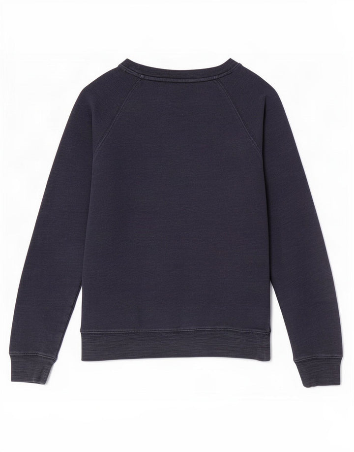Marks & Spencer Dame Grafisk Sweatshirt Jumper UK 8 Small Navy Blue