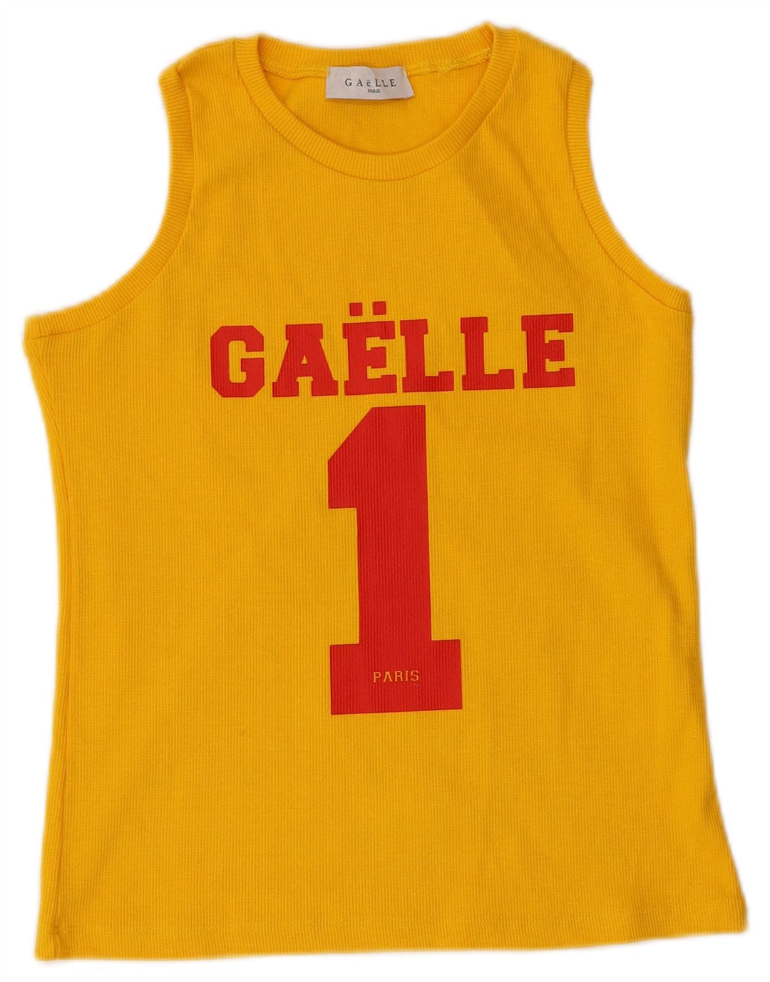 Gaelle Boys Grafisk Vest Top 15-16 År Gul Bomuld