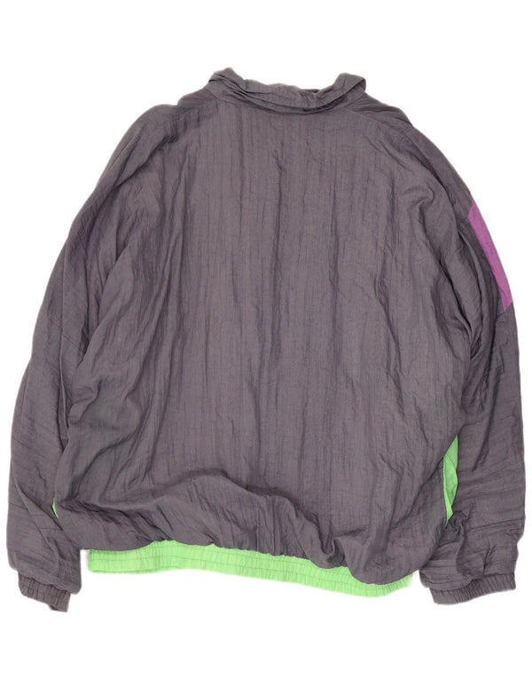 CLIPPER Træningsdragt til mænd Topjakke UK 46 2XL Grå Colourblock Bomuld