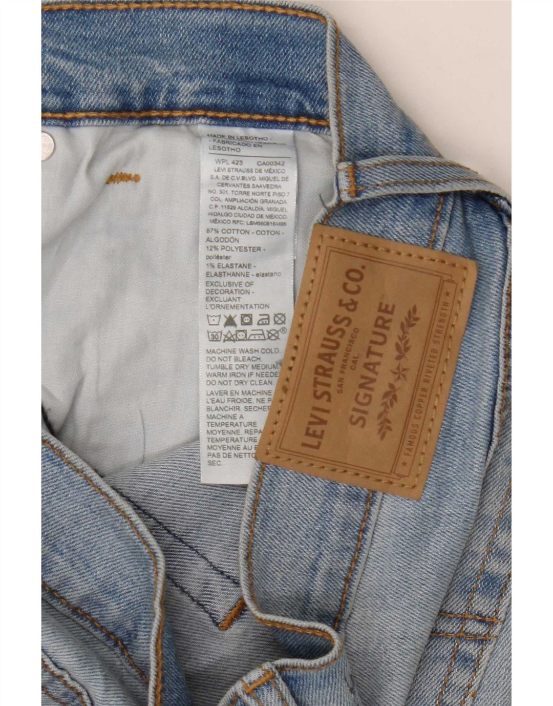Levi's Womens Signature Slim Jeans W31 L30 blå bomuld