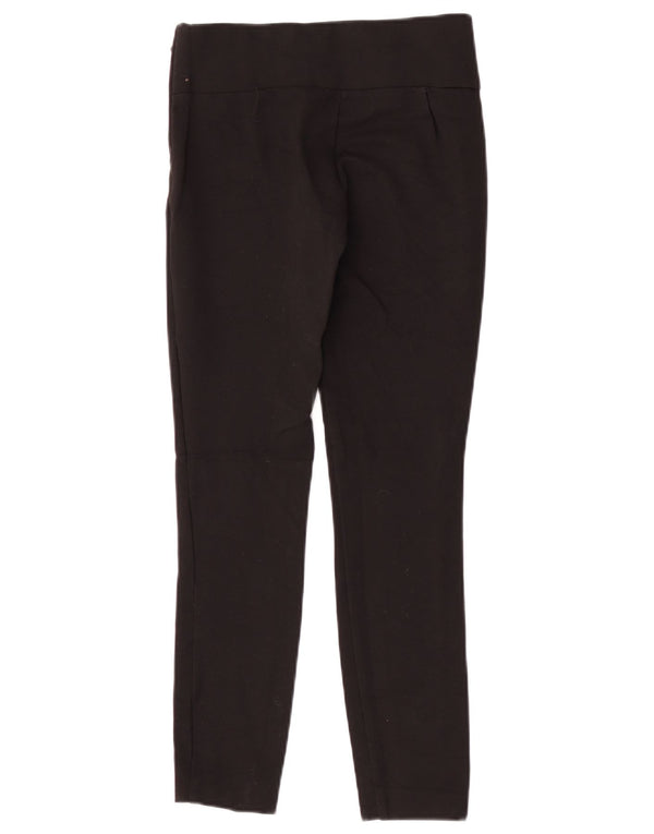 Zara Dame Slim Fit Casual Bukser XS W24 L26 Sort