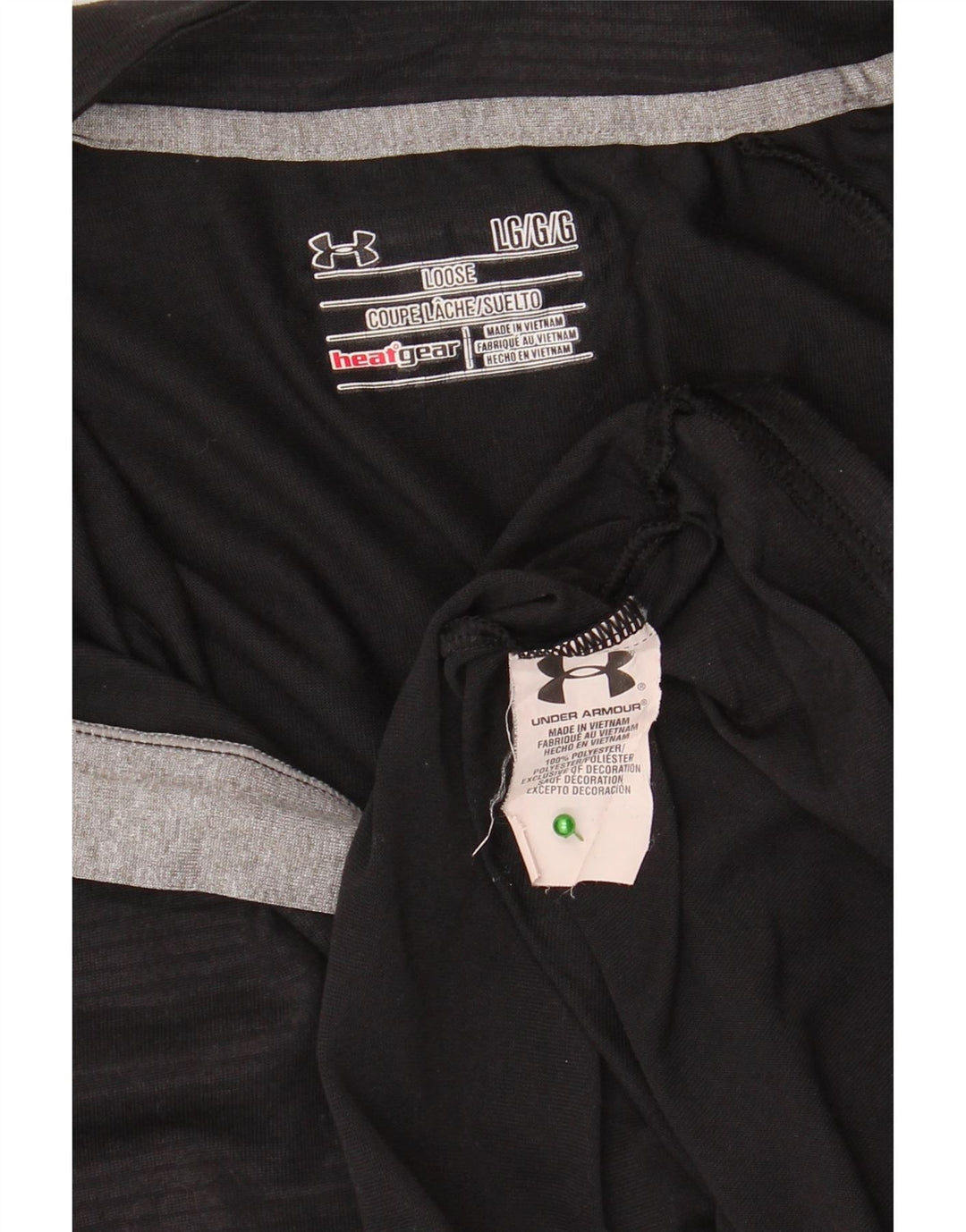 Under Armour Herre Heat Gear Zip Neck Pullover Træningsdragt Top Stor Sort