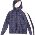 Puma Herre hættepolstret jakke UK 36 Small Blue Colourblock Polyester