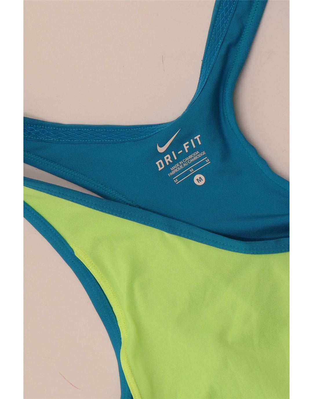 Nike Dame Dri Fit Vest Top UK 12 Medium Blue