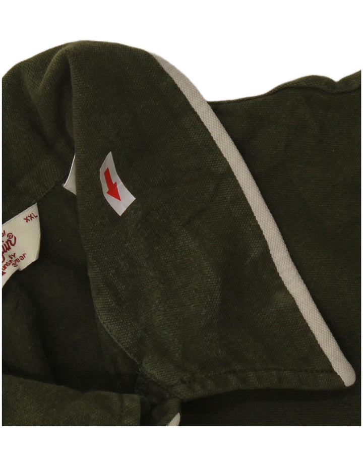 Penguin herre poloshirt 2XL grøn bomuld