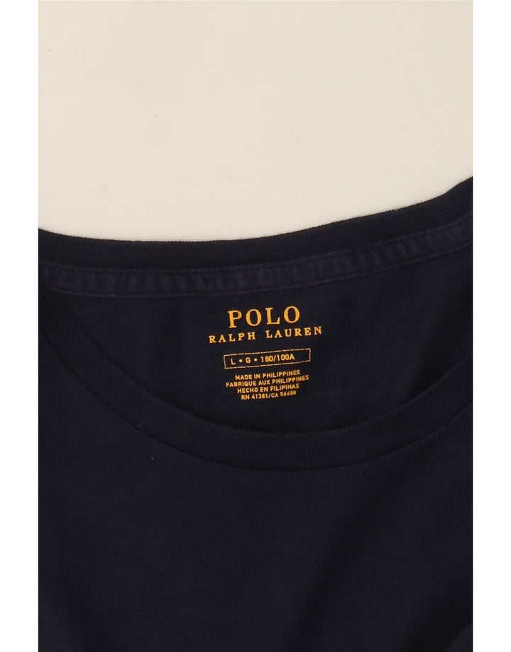 Polo Ralph Lauren Herre grafisk top langærmet stor marineblå