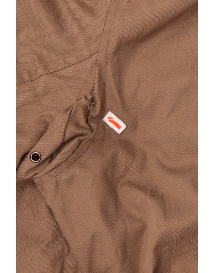 Vintage Militærjakke med hætte til mænd IT 52 XL Beige Polyester