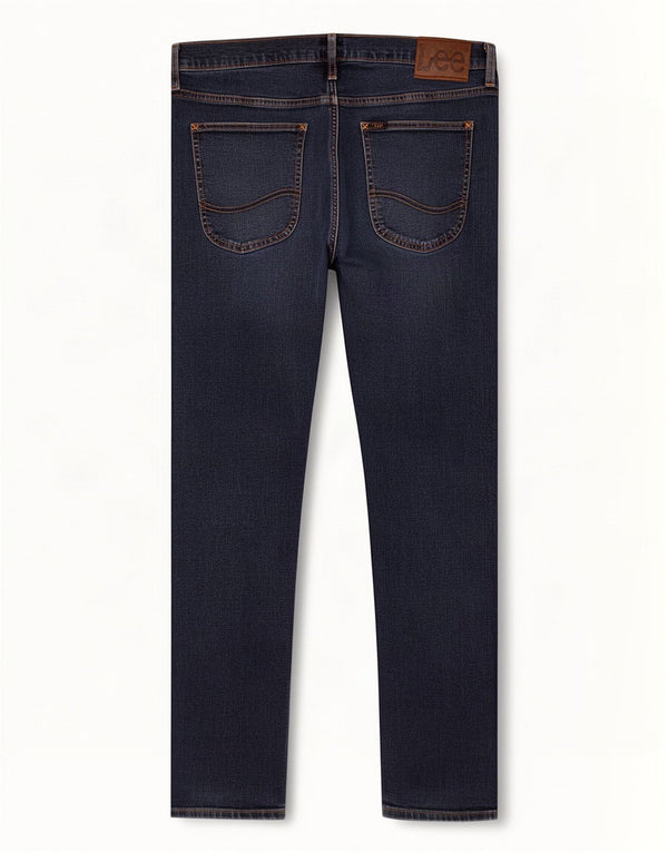Lee Mens Slim Tapered Jeans W34 L32 Marineblå Bomuld