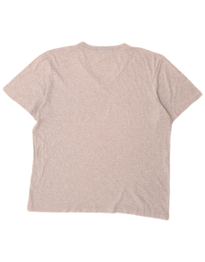 Benetton Herre T-shirt Top Medium Grey Flecked