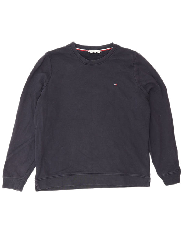 Tommy Hilfiger Herre Sweatshirt Jumper XL Marineblå Bomuld