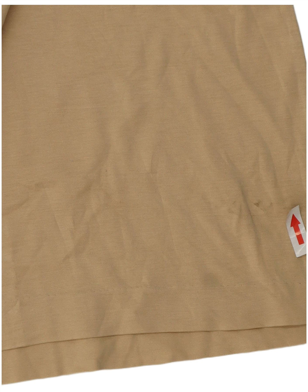 Plys herre poloskjorte medium beige bomuld