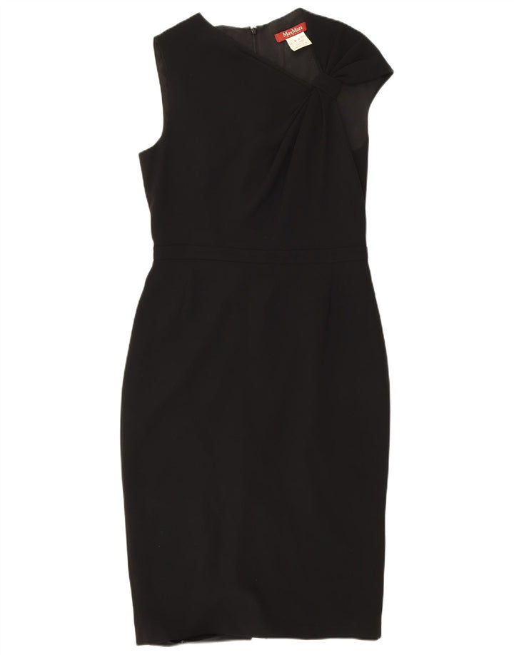 Max Mara Dame Ærmeløs Bodycon Kjole IT 44 Medium Sort