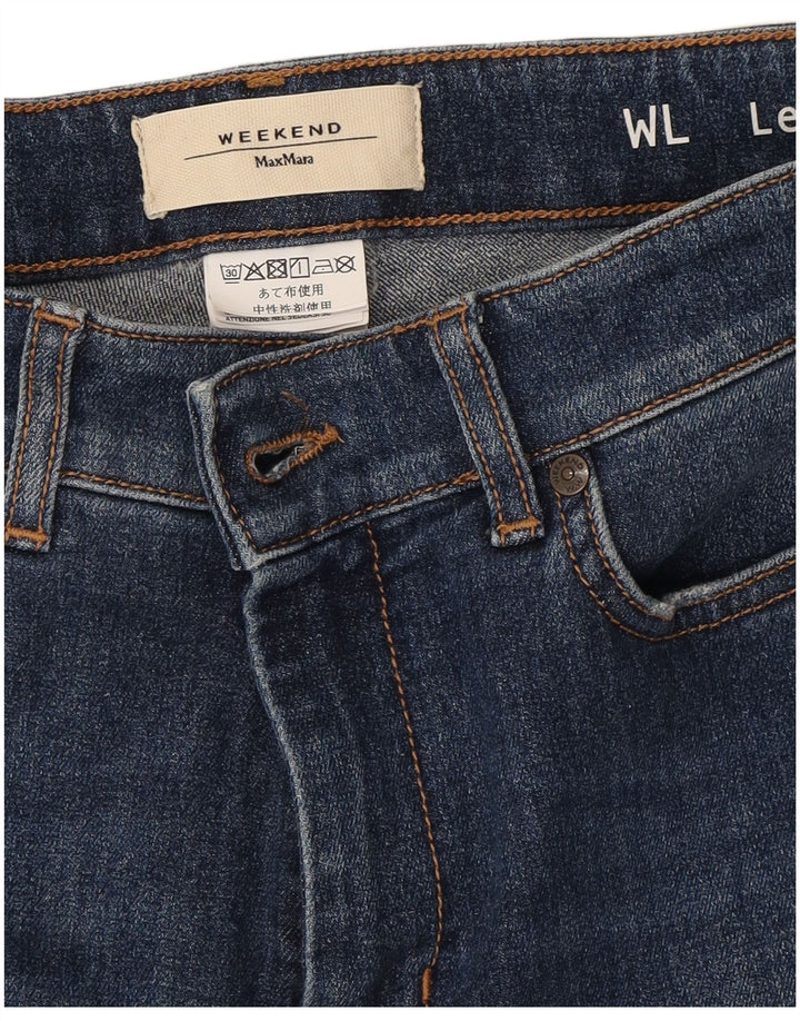 Max Mara Dame Weekend Slim Jeans W30 L31 Marineblå