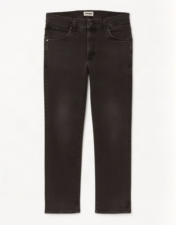 Wrangler Herre Larston Slim Tapered Jeans W34 L29 Sort Bomuld