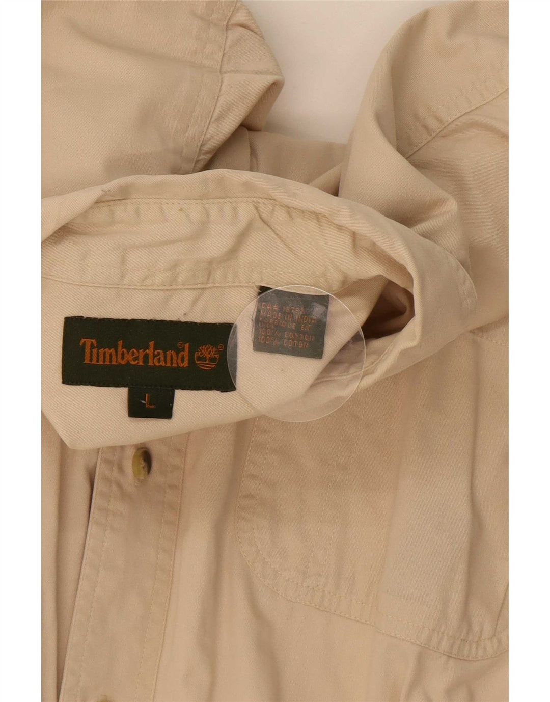 Timberland Herreskjorte Stor Beige Bomuld