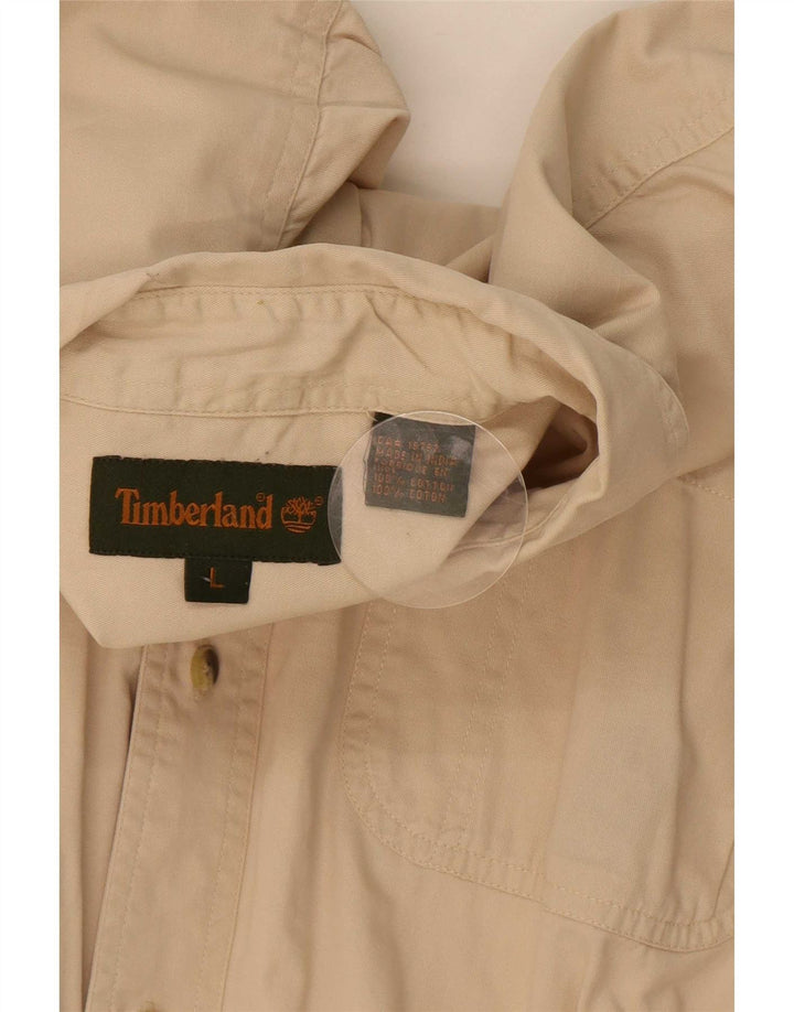 Timberland Herreskjorte Stor Beige Bomuld