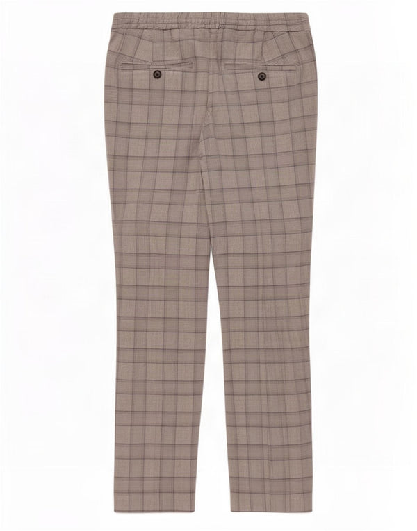 Zara Herre Slim Chino Bukser Medium W31 L28 Grå Houndstooth