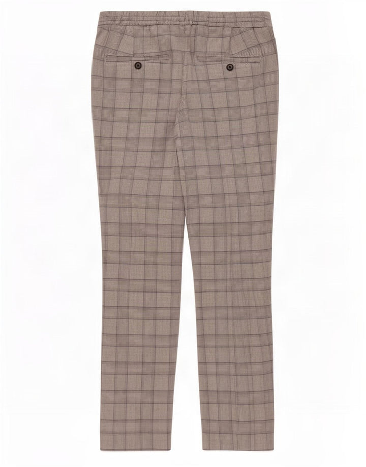 Zara Herre Slim Chino Bukser Medium W31 L28 Grå Houndstooth