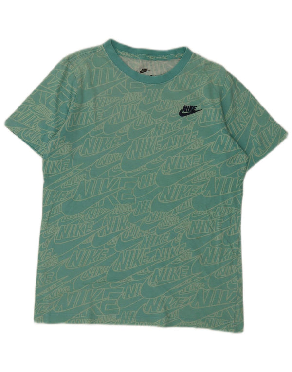 Nike Boys Grafisk T-Shirt Top 12-13 år Stor turkis bomuld