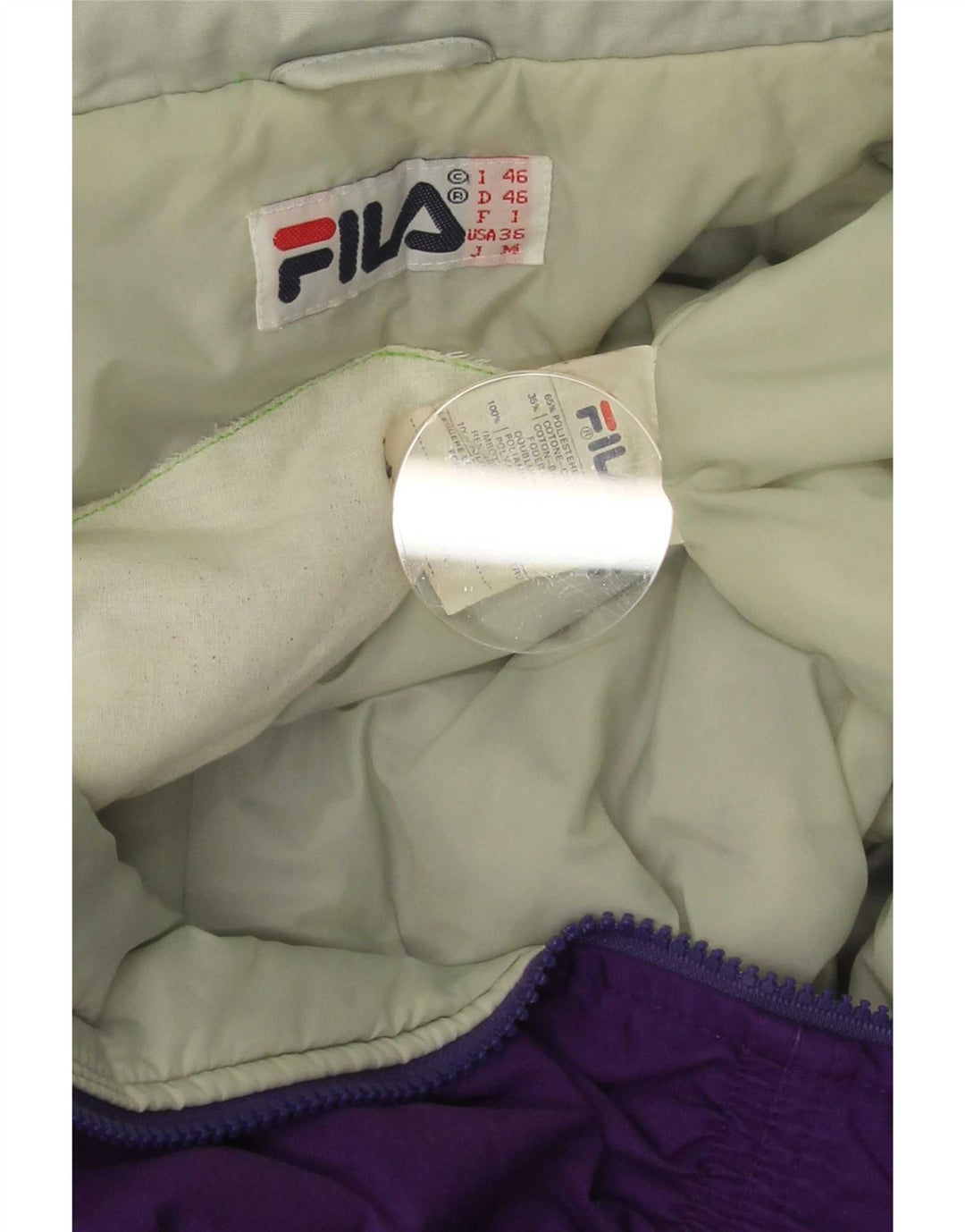 Fila Ski Jumpsuit til mænd IT 46 Lille Lilla Colourblock Polyester