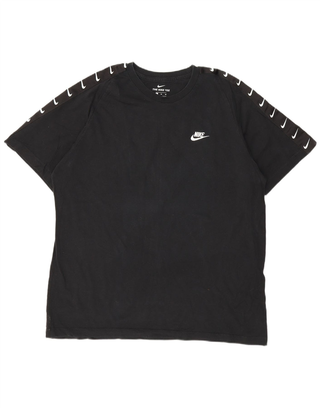 NIKE grafisk T-shirt top til mænd XL sort bomuld