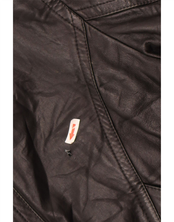 Vintage herre læderjakke UK 42 XL sort læder