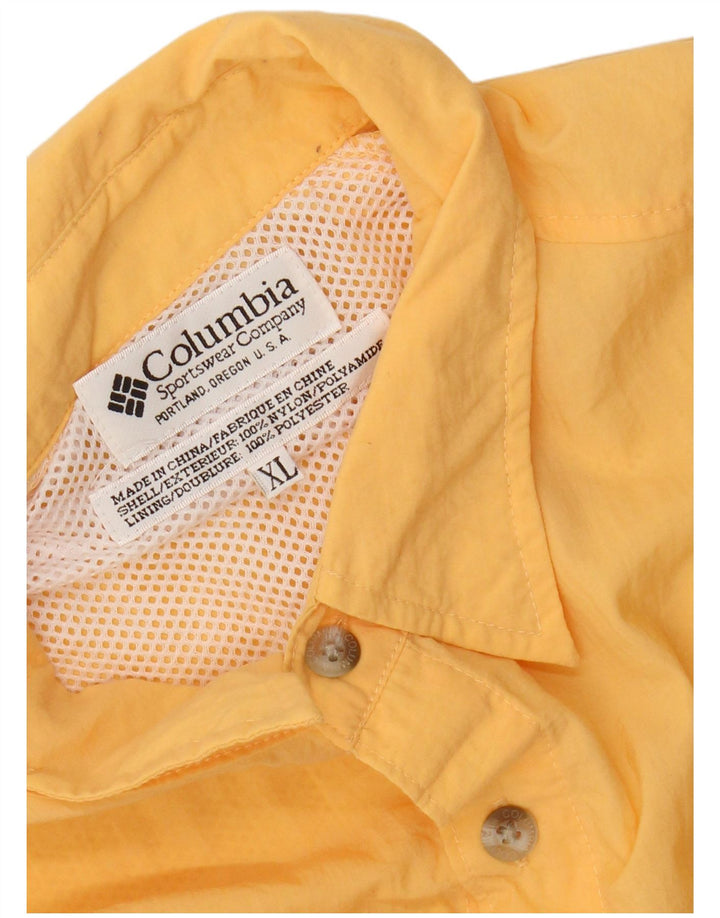 Columbia herreskjorte XL gul nylon