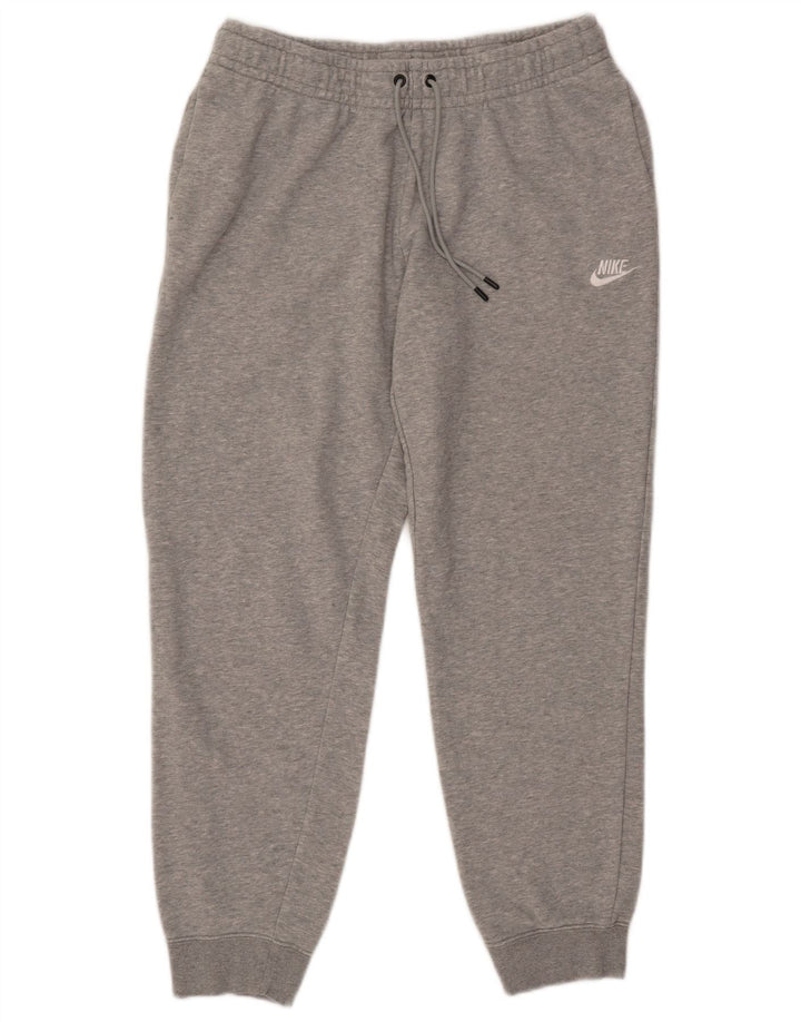 NIKE træningsbukser til kvinder Joggers UK 14 Medium Grey Flecked Bomuld