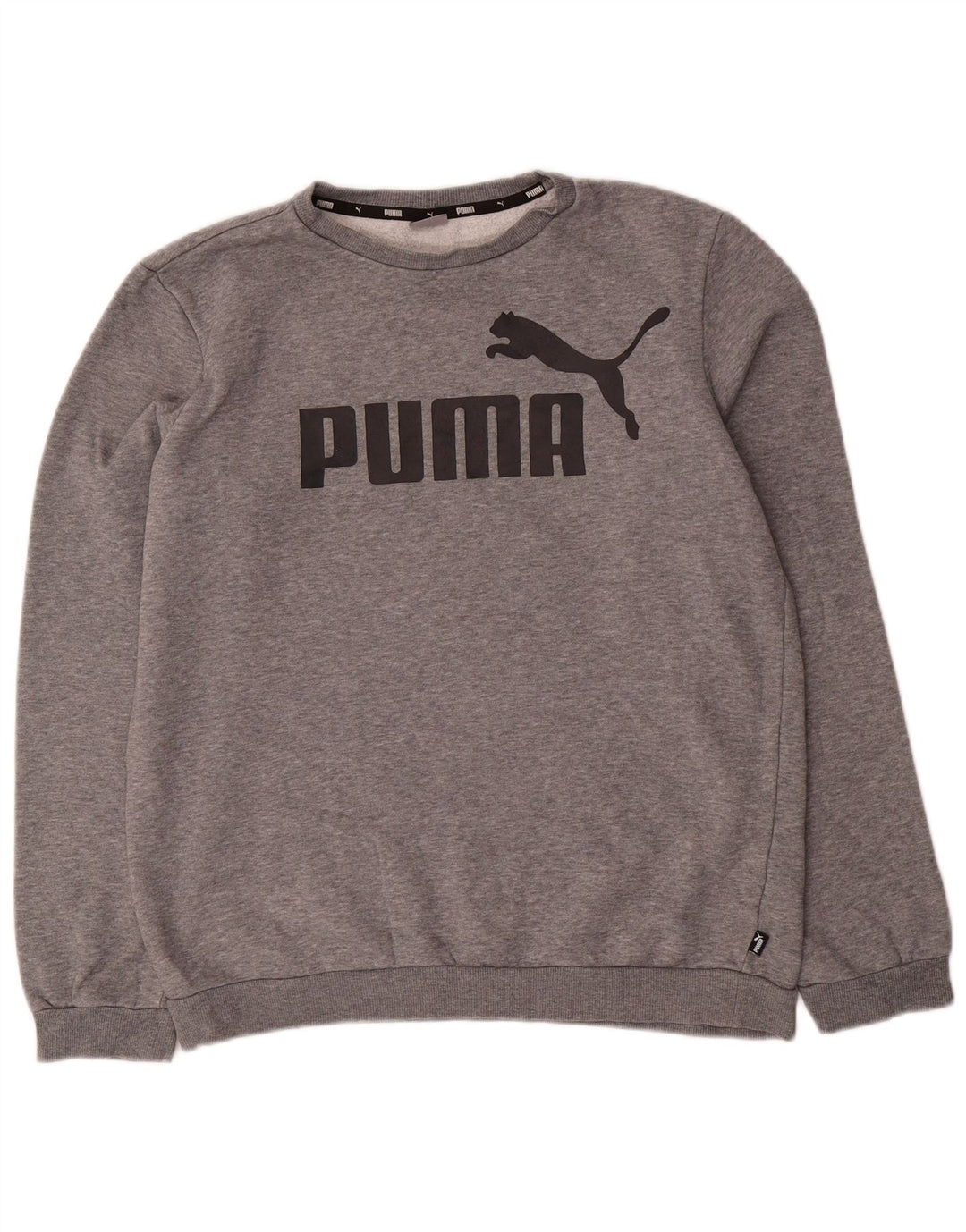 PUMA Graphic Sweatshirt Jumper til drenge 15-16 år Grå bomuld