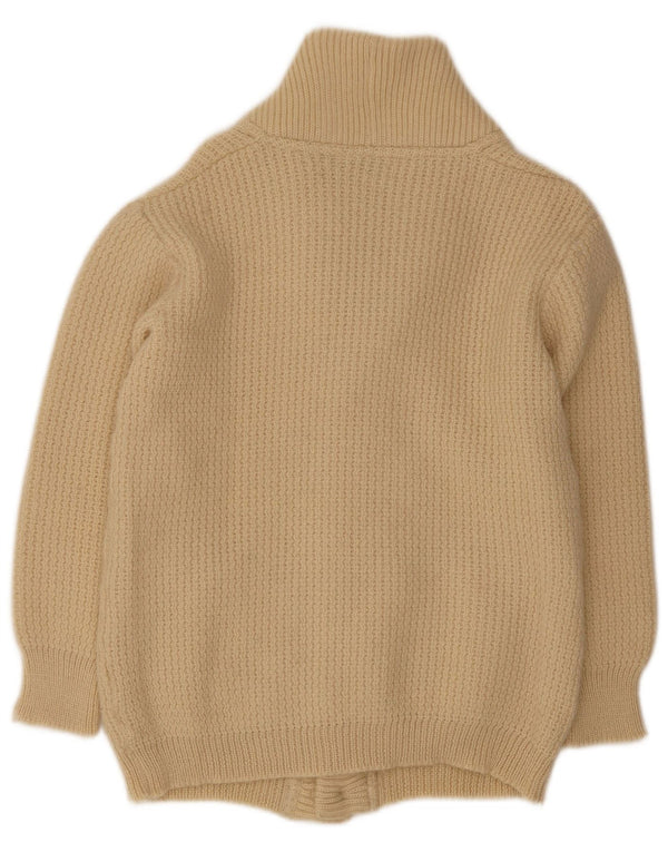 Vintage herre cardigan sweater IT 50 Medium Beige Uld
