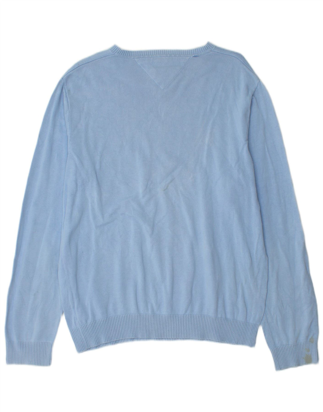 Tommy Hilfiger Herre V-hals sweater Stor Blå Bomuld