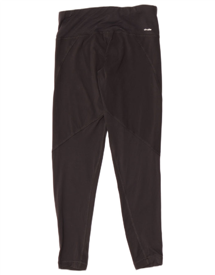 Adidas Womens Climalite Leggings UK 8/10 Small Black Nylon