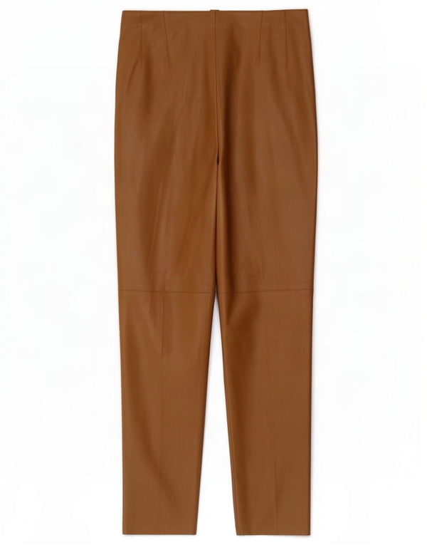 Zara Dame imiteret læder Leggings XL W32 L27 Beige