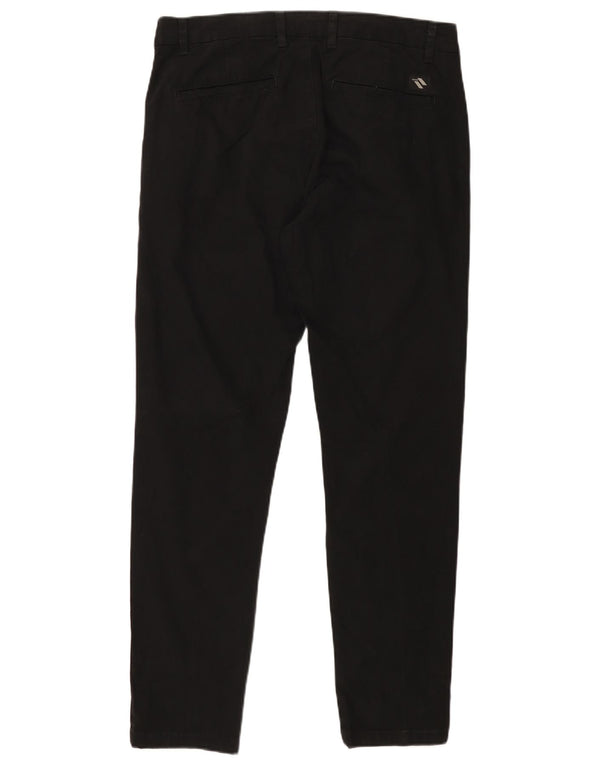 Zara Herre Slim Jeans EU 44 XL W34 L30 Sort Bomuld