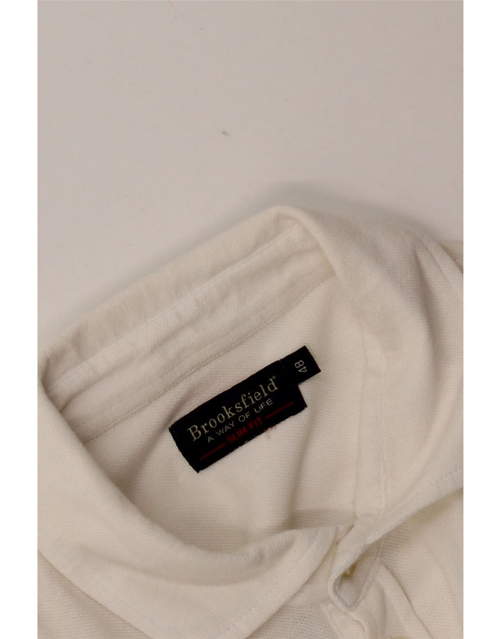 Brooksfield Herre Slim Fit Skjorte IT 48 Small White